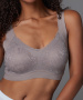 Топ-бюстье бюстгальтер бесшовный Vanessa for me BT005 полиамид, эластан серый размеры S, M, L, XL