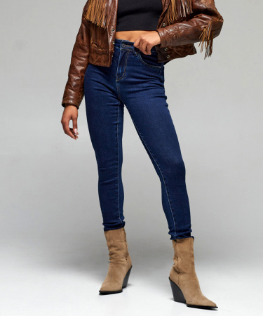 Джинсы женские Vanessa 23082-B скинни синий размеры 25, 26, 27, 28, 29, 30, 31, 32, 33, 34, 36, 38