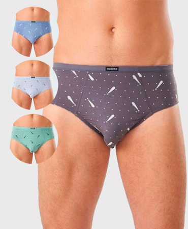 Трусы мужские слипы Rogers 84130 модал, эластан размеры M, L, XL, 2XL