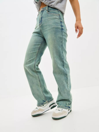 Джинсы женские Vanessa 24031 прямые голубой размеры 25, 26, 27, 28, 29, 30, 31, 32