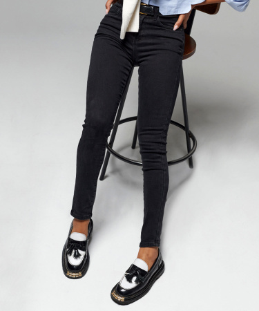 Джинсы женские Vanessa 23082 скинни черный размеры 25, 26, 27, 28, 29, 30, 31, 32, 33, 34, 36, 38