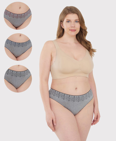 Трусы женские слипы Vanessa for me M6802-04 модал, эластан размеры L, XL, 2XL, 3XL