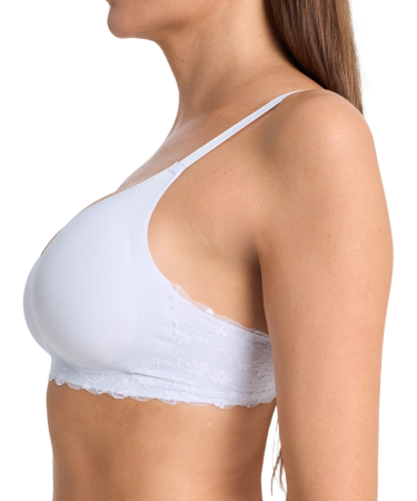 Топ-бюстье бюстгальтер бесшовный Vanessa for me S008 нейлон, эластан белый размеры S, M, L, XL