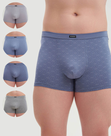 Трусы мужские боксеры Rogers 8632 модал, эластан размеры 3XL, 4XL, 5XL